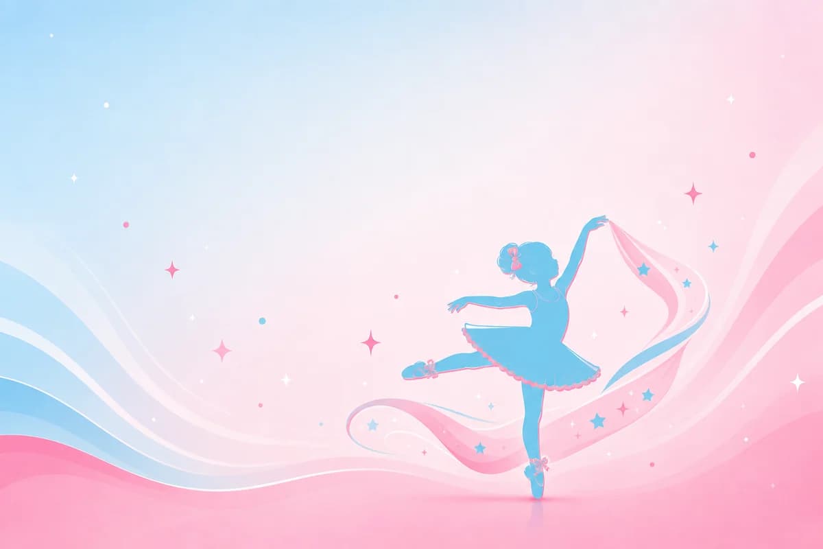 Kindergarten slumber party dance camp silhouette illustration