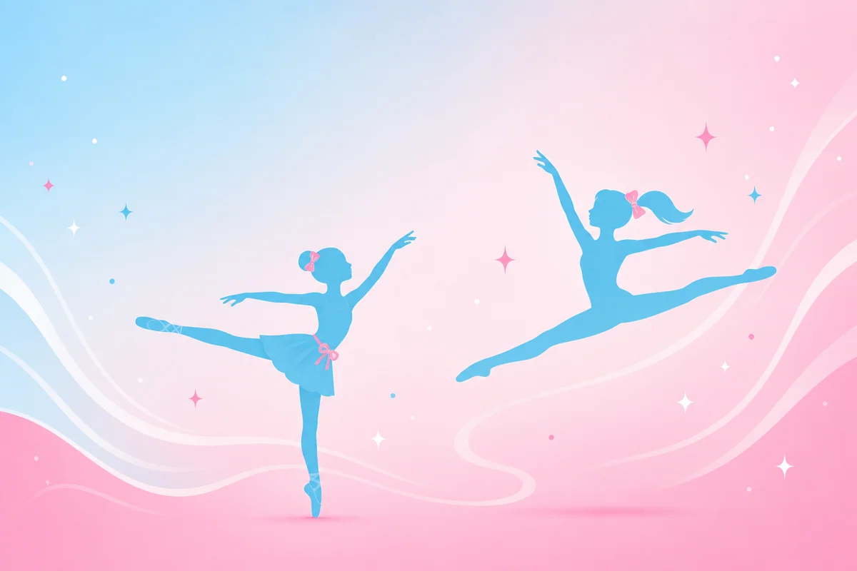 Team technique dance camp silhouette illustration