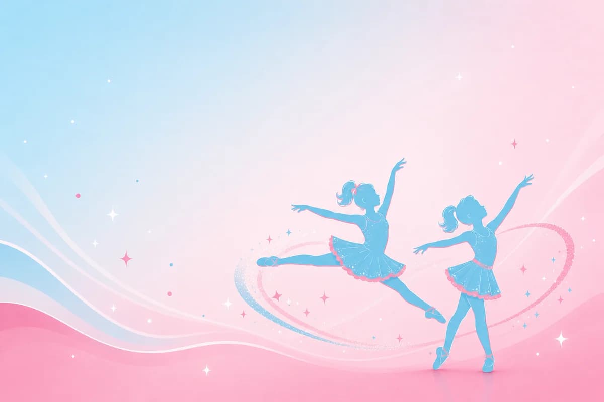 Third through fifth grade musical theater dance camp silhouette illustration