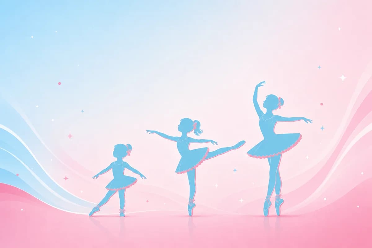 Ballet dancers silhouette illustration