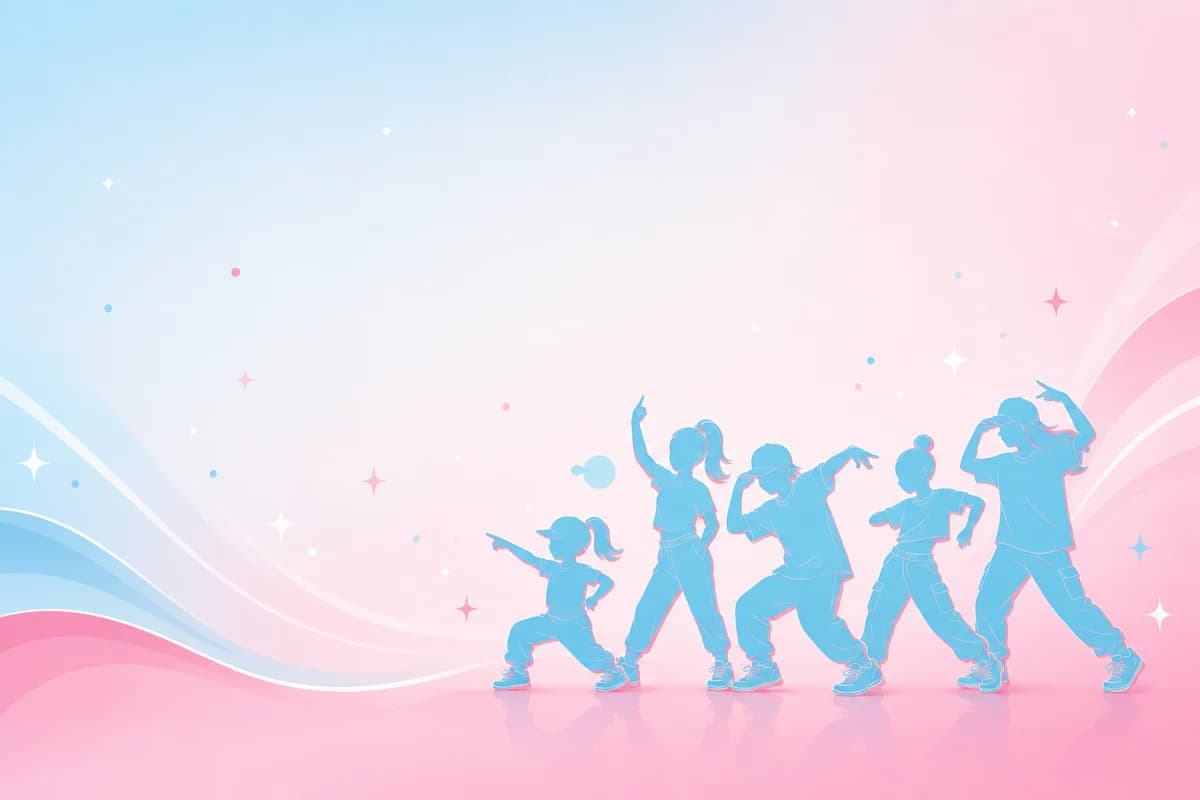 Hip hop dancers silhouette illustration