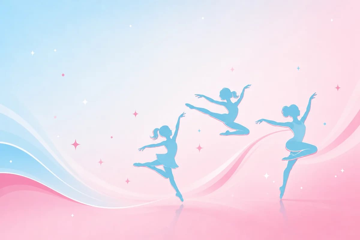 Jazz dancers silhouette illustration
